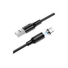 Дата кабель USB 2.0 AM to USB-C 1.0m 2.4A magnetic BX41 black BOROFONE (6931474738462)