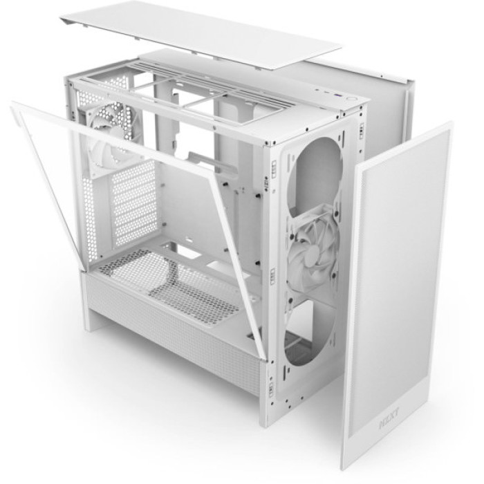 Корпус NZXT H5 Flow Compact All White (CC-H52FW-01)