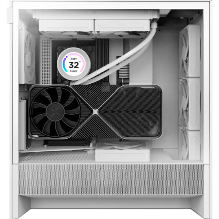 Корпус NZXT H5 Flow Compact All White (CC-H52FW-01)