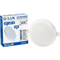 Світильник Delux GCL LED 18 4000К 18Вт 230В ROUND (90020229)