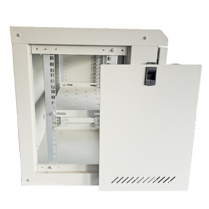 Шафа настінна GEAR 9U 19" 600x600x450 мм, + полка 19", grey (GWMSN-9U-600-600G)