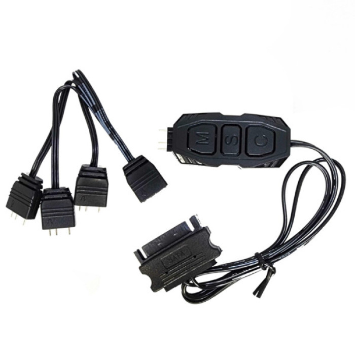 Модуль управління підсвічуванням Zezzio Контролер керування Zezzio ARGB 3-Pin 5V/SATA (Zezzio ARGB controller Sata) (Zezzio ARGB 3-Pin 5V/SATA)