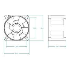 Кулер до корпусу Arctic 40MM/5PCS (ACFAN00273A)