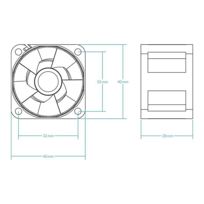 Кулер до корпусу Arctic 40MM/5PCS (ACFAN00273A)