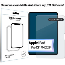 Скло захисне BeCover Matte Anti-Glare Apple iPad Pro 13" M4 2024 (713708)