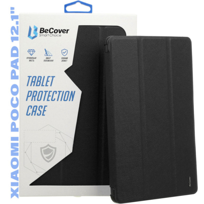 Чохол до планшета BeCover Smart Case Xiaomi Poco Pad / Poco Pad M1 (12.1") Black (711557)