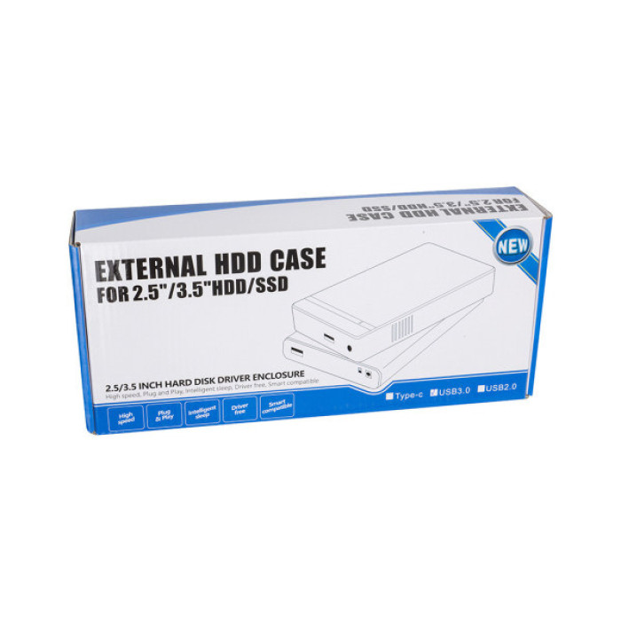 Кишеня зовнішня PowerPlant HDD 2.5/3.5" USB3.0 (HC380404)