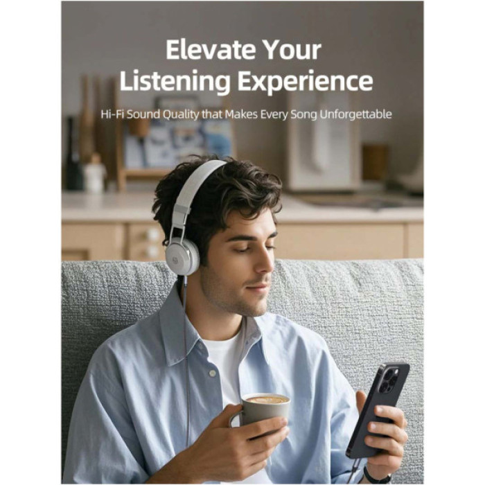 Кабель мультимедійний USB-C to 3.5mm M 1.0m Cabletime (CA915767)