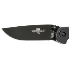 Ніж Ontario Knife RAT I AUS-8 Black, Black Blade (ON8846)