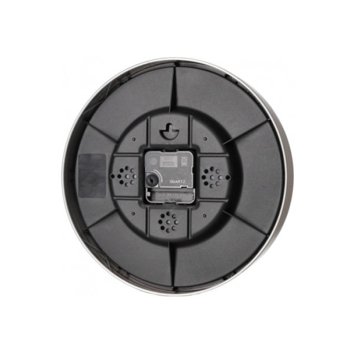 Настінний годинник Optima Marble металевий, чорний мармур (O52091)