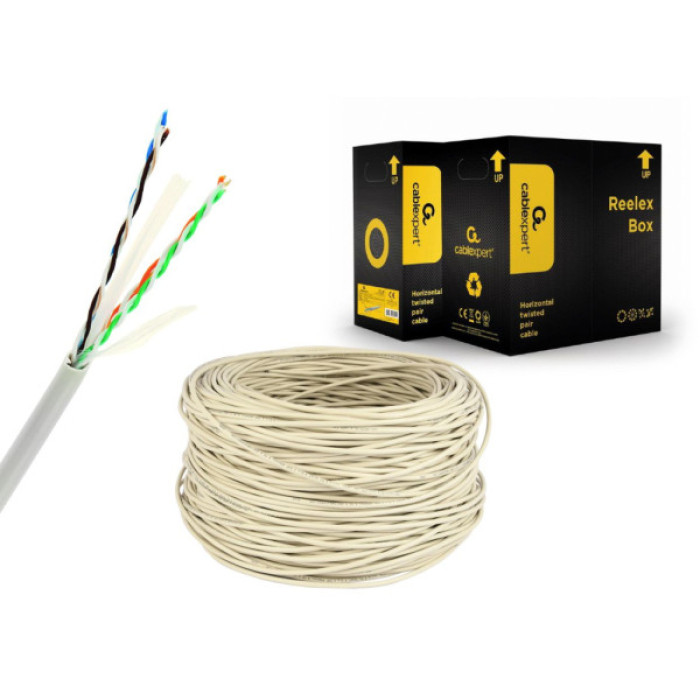 Кабель мережевий Cablexpert UTP 305м, cat 6, CCA, AWG24, Patchkabel (UPC-6004SE-L)
