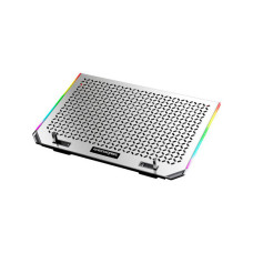 Підставка до ноутбука IceCoorel 10-15.6", 6*80mm 1800 RPM, 2*USB, 366x256x23mm, RGB (A17)