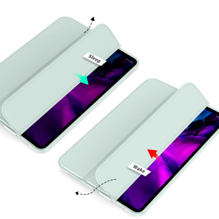 Чохол до планшета BeCover Tri Fold Soft TPU Silicone Apple iPad Air 13" M2/M3 (2024/2025) Light Green (711742)