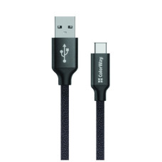 Дата кабель USB 2.0 AM to USB-C 1.0m 2.1А black ColorWay (CW-CBUC003-BK)