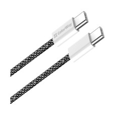 Дата кабель USB-C to USB-C 1.0m 60W 3.0А black ColorWay (CW-CBPDCC061-BK)