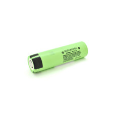 Акумулятор 18650 3300mAh, Li-Ion, Flat Top, 10A, 4.2/3.6/2.5V, green Panasonic (NCR18650GA / 26914)