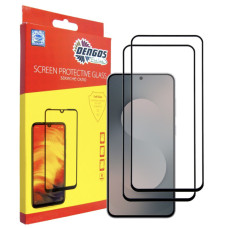 Скло захисне Dengos Samsung Galaxy S25 FE Black 2 pcs (DG-TG2P-91)