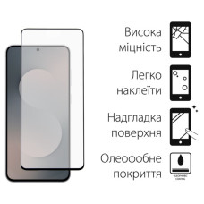 Скло захисне Dengos Samsung Galaxy S25 FE Black 2 pcs (DG-TG2P-91)