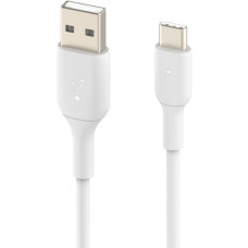Дата кабель USB 2.0 AM to USB-C 2.0m PVC white Belkin (CAB001BT2MWH)