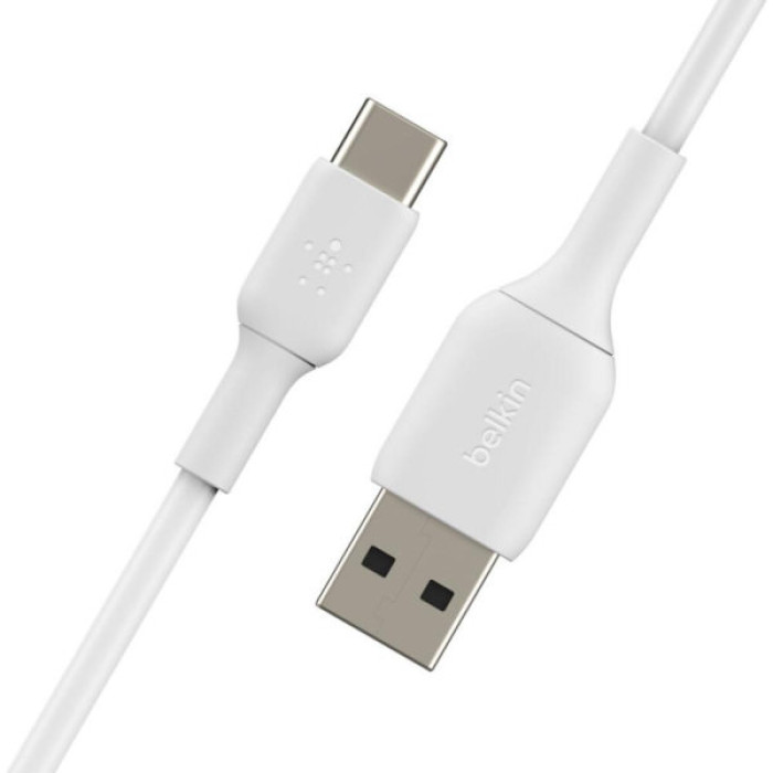 Дата кабель USB 2.0 AM to USB-C 2.0m PVC white Belkin (CAB001BT2MWH)