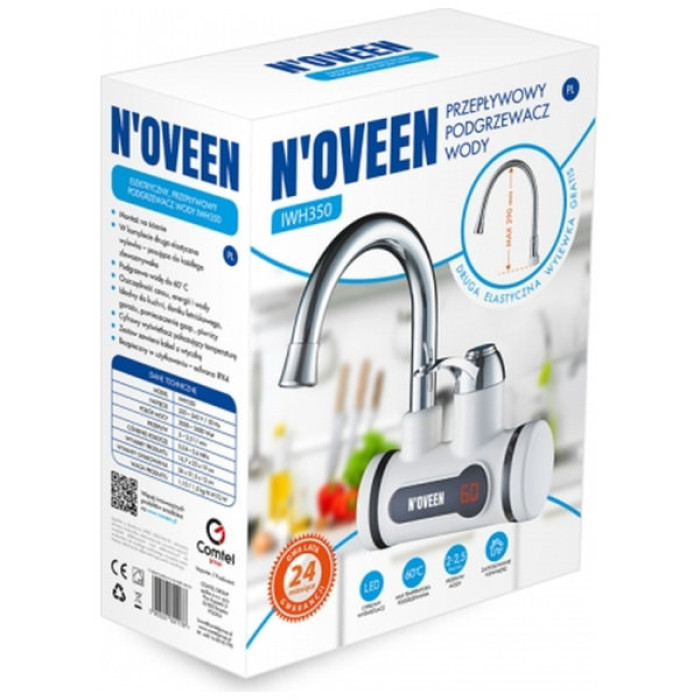 Проточний водонагрівач N'oveen кран IWH350