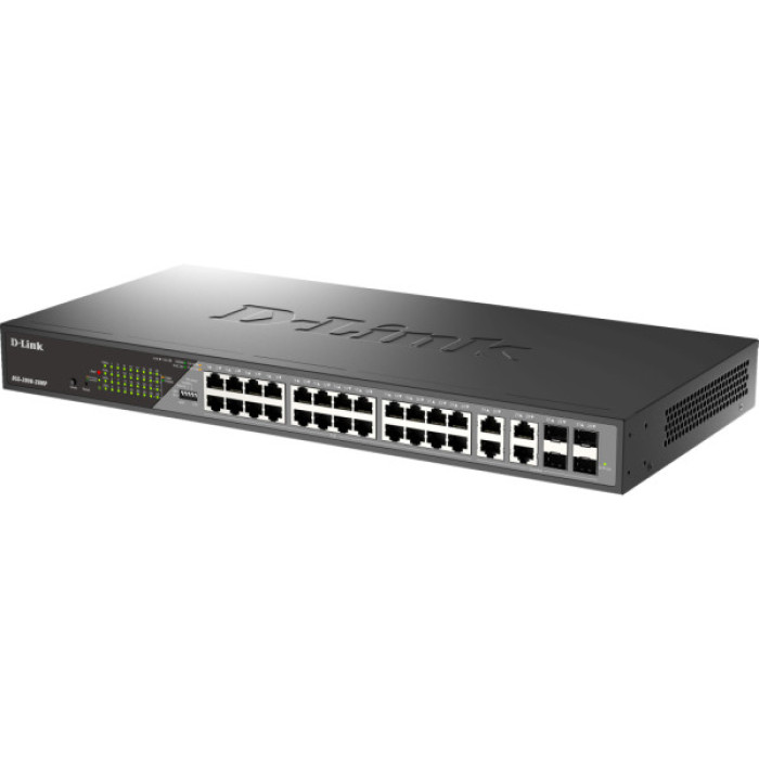Комутатор мережевий D-Link DSS-200G-28MPP