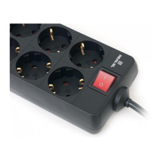 Мережевий фільтр живлення REAL-EL REAL-EL RS-8 PROTECT, 3m, black (EL122300022)