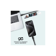 Дата кабель USB-C to USB-C 2.0m Promate (cablekit-cc.black)