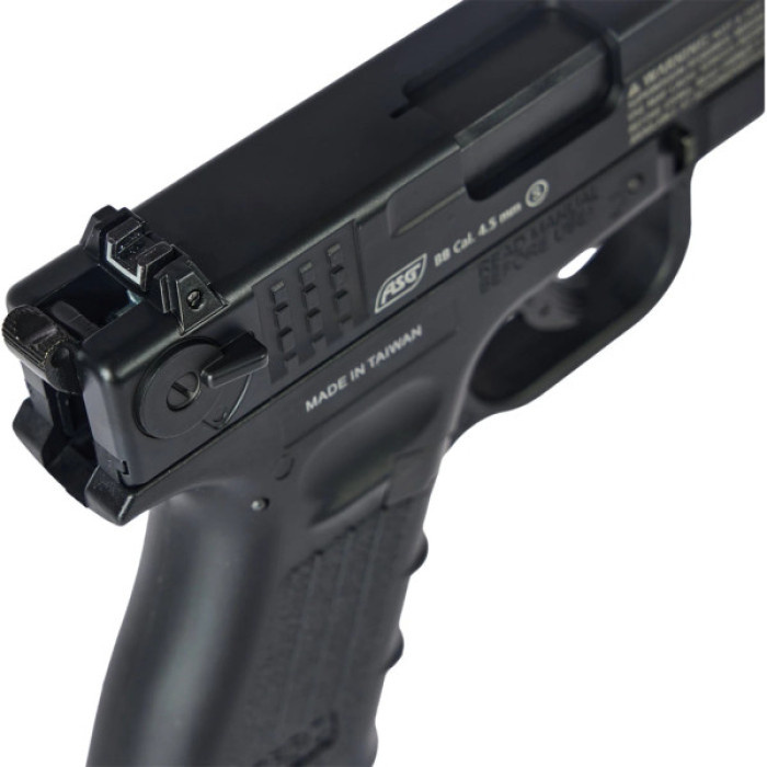 Пневматичний пістолет ASG ISSC M22 Blowback Black (19803)