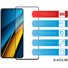 Скло захисне ACCLAB Full Glue Xiaomi Poco X6 Black (1283126588655)