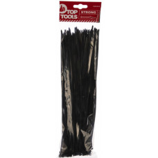 Стяжка Top Tools чорна, 3.6x300 мм, пластик, 100 шт. (44E960)