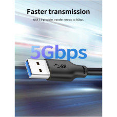 Дата кабель USB 3.0 AM to USB-C 1.5m Cabletime (CA915439)