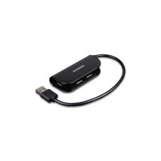 Концентратор AXAGON USB 2.0 to 4xUSB 2.0 0.2m black (HUE-X4B)