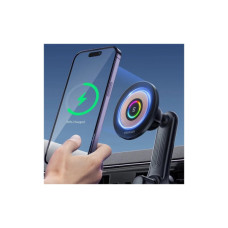Універсальний автотримач Essager Arpege 15W Magnetic Wirless Car Charger with Phone Holder Function (Rotate Version) Black (EZJCX-GY01B-Z)