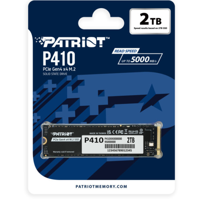 Накопичувач SSD M.2 2280 2TB Patriot (P410P2TBM28H)