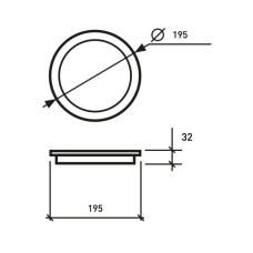 Світильник Eurolamp 16W 4000K (LED-NLR-16/4)