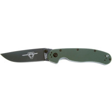 Ніж Ontario Knife RAT II AUS-8 OD Green, Black Blade (ON8861OD)