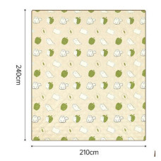 Туристичний килимок Naturehike 210х240 см CNK2350WS010 Бежевий з котами (6976507661720)