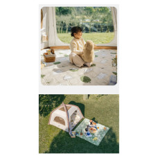 Туристичний килимок Naturehike 210х240 см CNK2350WS010 Бежевий з котами (6976507661720)