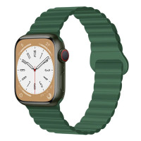 Ремінець до смарт-годинника Drobak Silicone Magnetic Link для Apple Watch All Series 38/40/41mm Army Green (898919)
