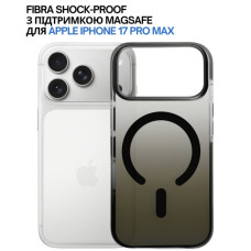 Чохол до мобільного телефона BeCover FIBRA Shock-Proof MagSafe Apple iPhone 17 Pro Max Black (715468)