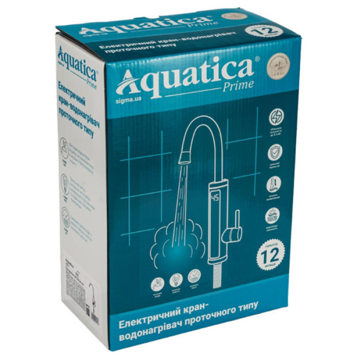 Проточний водонагрівач AQUATICA s96 3.3кВт для кухн (9796113)