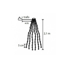 Гірлянда Luca Lighting Конус 2,1 м, 672 LED теплий білий (8720362027065)