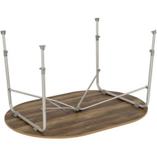 Туристичний стіл Bo-Camp Feather Овальний 130 x 90 cm Коричневий (1404466)