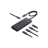 Концентратор Ugreen USB-C to 4xUSB-C 3.2 Gen2 10Gbps + PD CM806 black (55334)