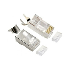 Конектор RJ45 cat.7 FTP 8P8C * 10 (наскрізні отв., позолоч. конт.) Cablexpert (LC-PTF7-01/10)