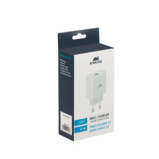 Зарядний пристрій RivaCase 1xUSB Type-C PD 20 Вт white (PS4101 W00 (White))