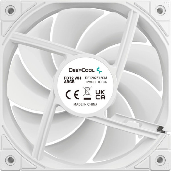 Кулер до корпусу Deepcool FD12 ARGB WH (R-FD12-WHAPN1-G)