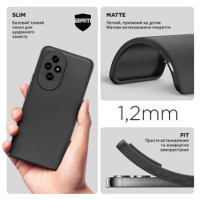 Чохол до мобільного телефона Armorstandart Matte Slim Fit Honor 200 Camera cover Black (ARM80646)