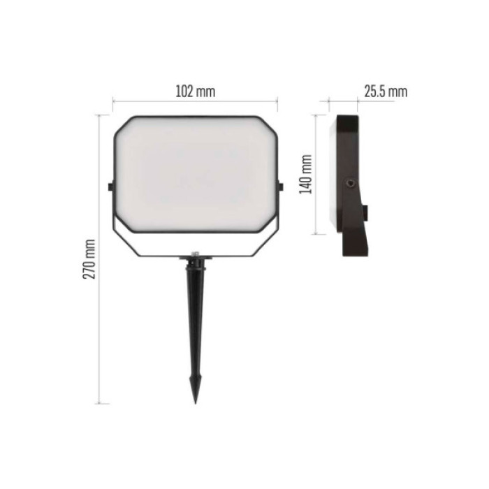 Прожектор EMOS ZIW181R 4 Вт RGBIC WIFI (ZIW181R)